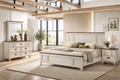 Global Furniture Antique White Two Tone Bedroom Set
