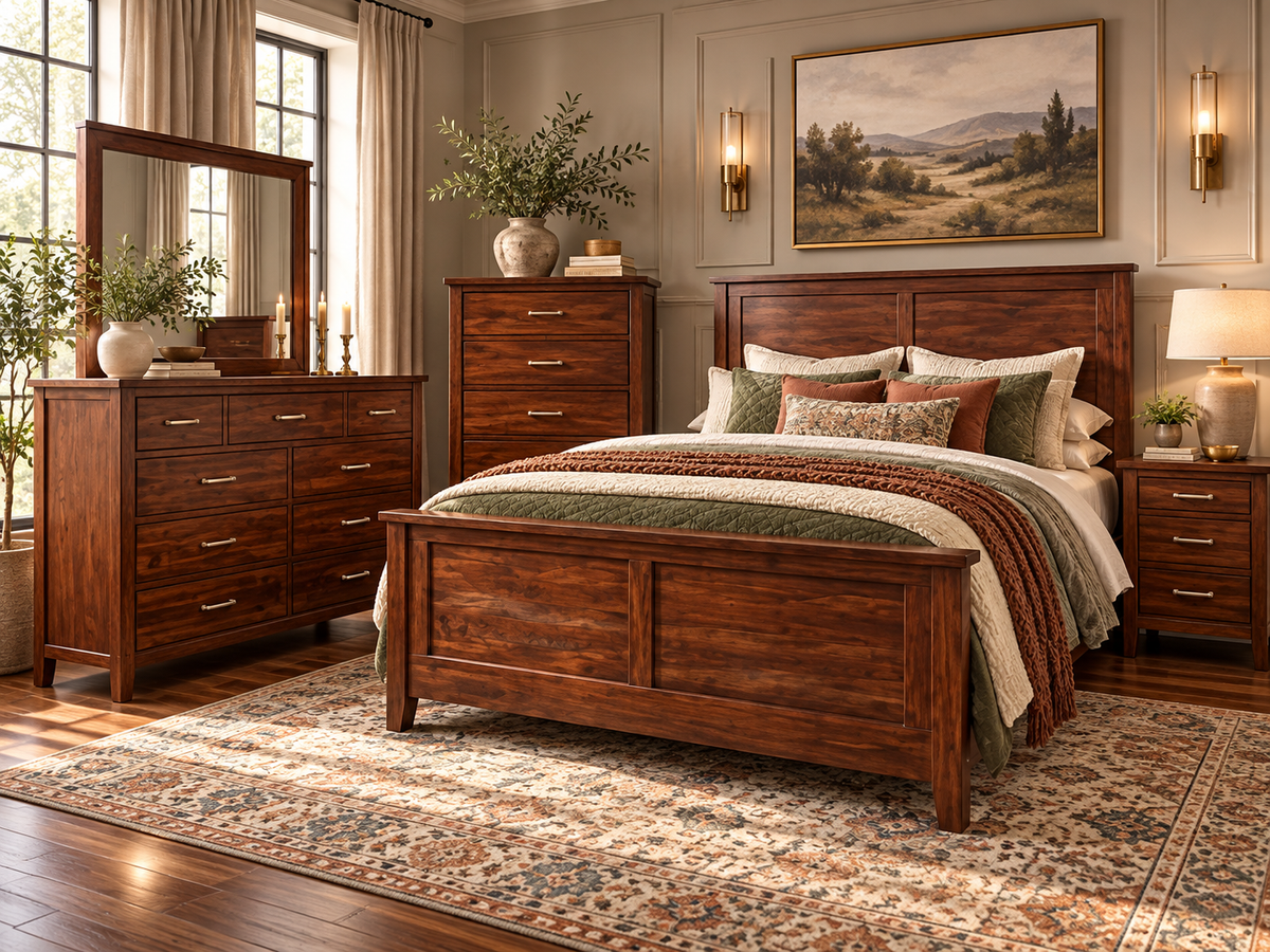 Mako Scarlett Solid Pine Bedroom Set – Canadian Made