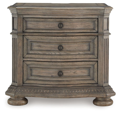 Ardenfield - Three Drawer Night Stand - Light Brown