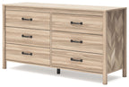 Battelle - Six Drawer Dresser - Tan