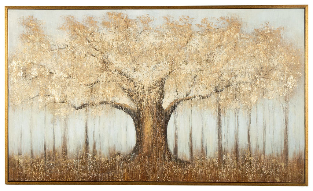 Dalewick - Wall Art - Brown / Gray / Gold Finish