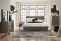 Arkenton - 5 Pc. - Dresser, Mirror, King Panel Bed - Grayish Brown