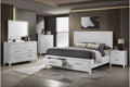 Global Furniture Lattice Storage Bedroom Set - White