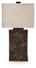 Heathbury - Paper Table Lamp - Antique Brown
