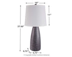 Shavontae - Poly Table Lamp (Set of 2) - Gray