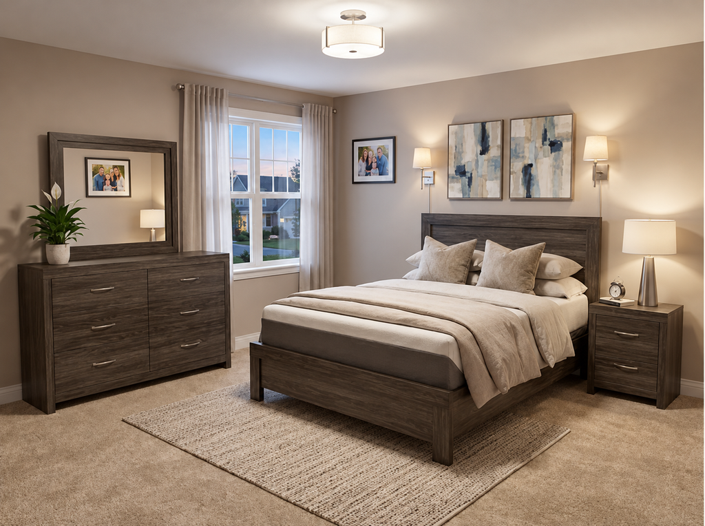 Modern Platform Bedroom Set – Canadian Made | Double, Queen & King