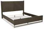 Arkenton - King Panel Bed - Grayish Brown