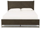 Arkenton - King Panel Bed - Grayish Brown