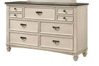 Global Furniture Antique White Two Tone Bedroom Set