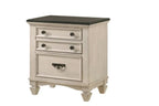 Global Furniture Antique White Two Tone Bedroom Set