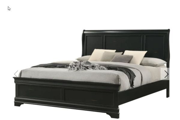 Global Furniture Antique Black Panel Bedroom Set – Single, Double, Queen or King