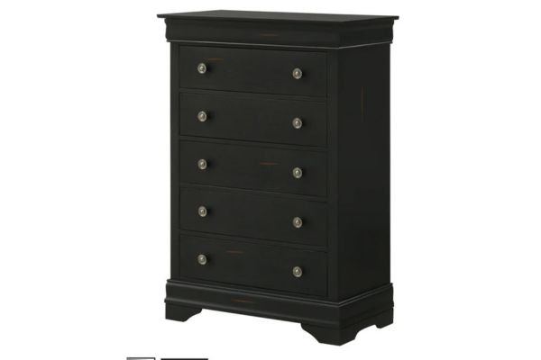 Global Furniture Antique Black Panel Bedroom Set – Single, Double, Queen or King