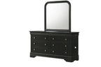Global Furniture Antique Black Panel Bedroom Set – Single, Double, Queen or King