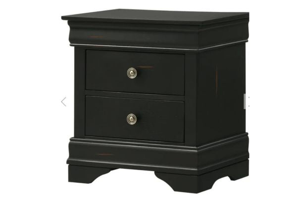 Global Furniture Antique Black Panel Bedroom Set – Single, Double, Queen or King