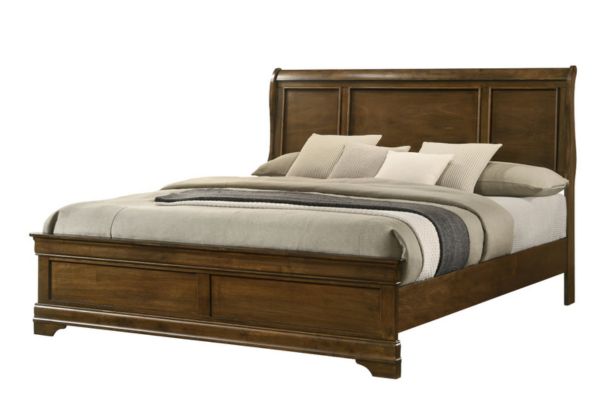 Toffee Brown Panel Bedroom Set – Single, Double, Queen or King Traditional Collection