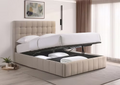 IFDC IF-5786 Beige Hydraulic Lift Storage Platform Bed