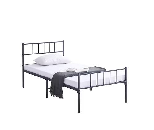 IFDC IF-158 Black Metal Platform Bed