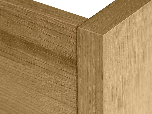 IFDC IF-5346 Natural Oak Wood Low-Profile Platform Bed