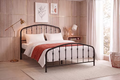 IFDC IF-5425 Black Metal Platform Bed