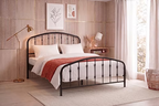 IFDC IF-5425 Black Metal Platform Bed