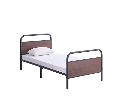 IFDC IF-5255 Wood and Steel Platform Bed