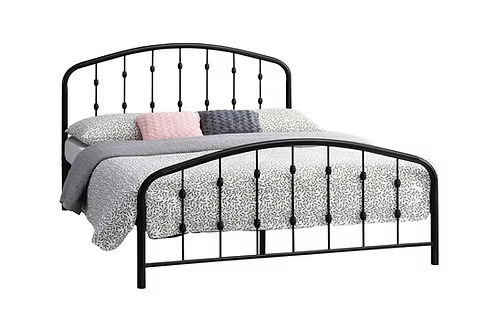 IFDC IF-5425 Black Metal Platform Bed