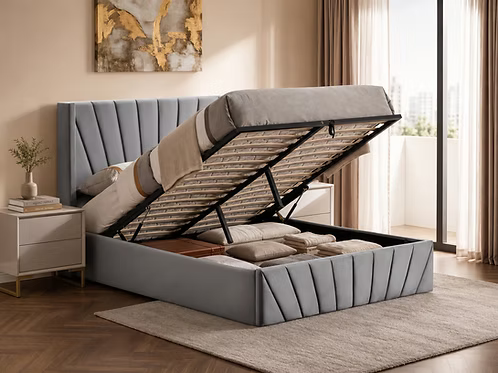 IFDC IF-5870 Grey Hydraulic Lift Storage Platform Bed