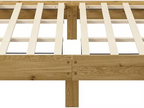 IFDC IF-5346 Natural Oak Wood Low-Profile Platform Bed