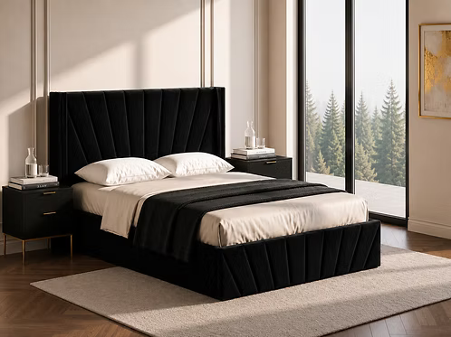 IFDC IF-5873 Black Hydraulic Lift Storage Platform Bed