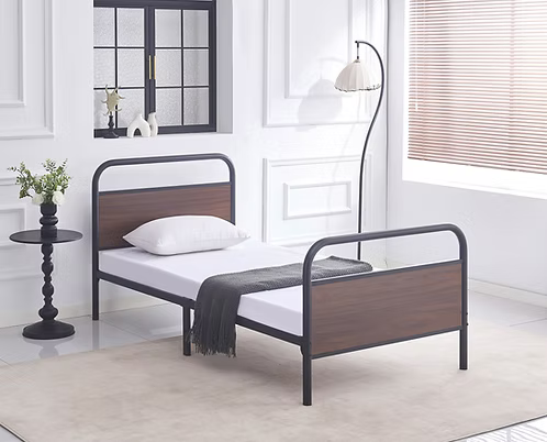 IFDC IF-5255 Wood and Steel Platform Bed