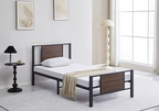 IFDC IF-5275 Wood and Steel Platform Bed