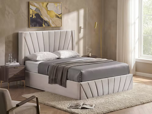IFDC IF-5872 Beige Hydraulic Lift Storage Platform Bed