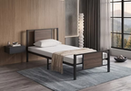 IFDC IF-5275 Wood and Steel Platform Bed