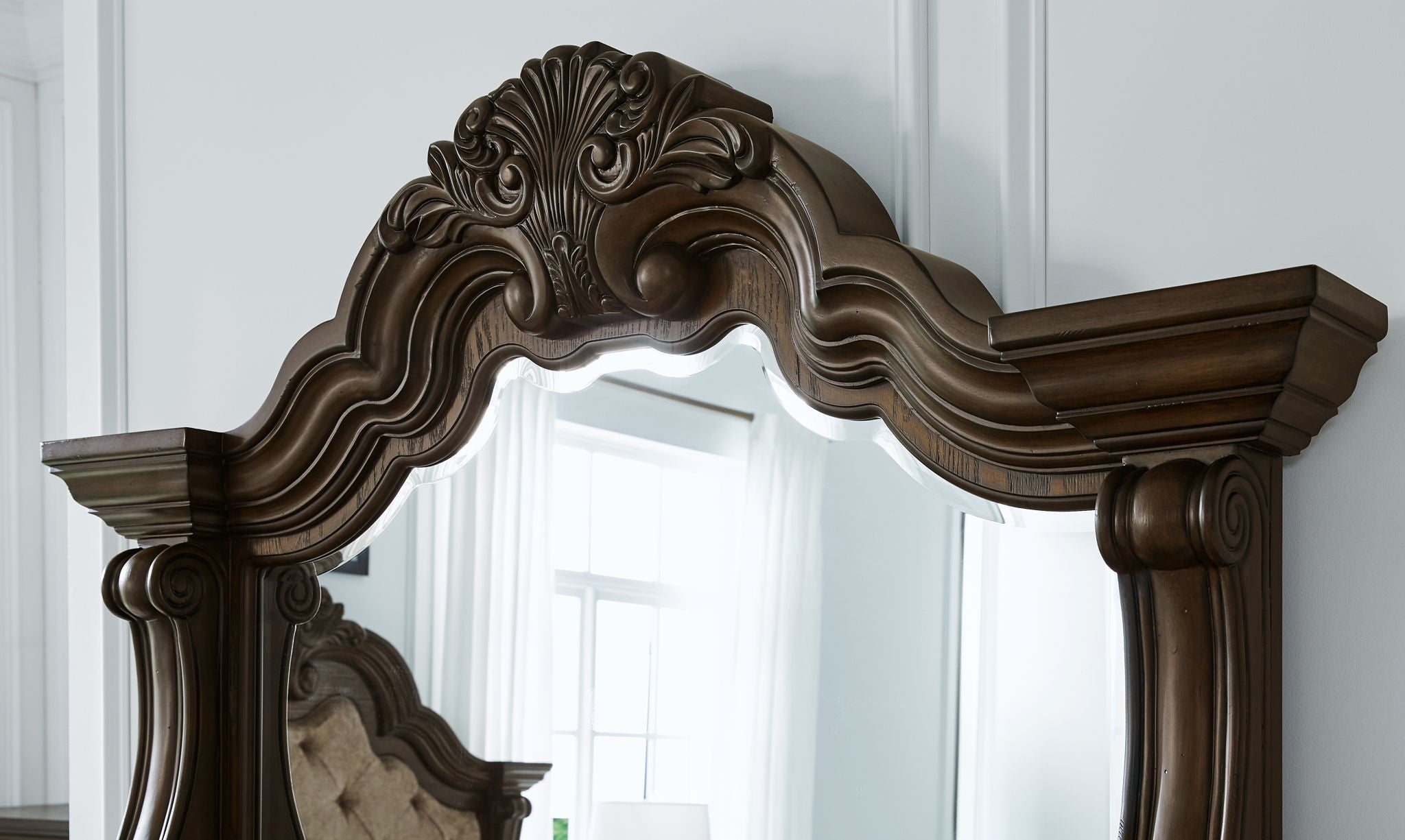 Maylee - Dresser And Mirror - Dark Brown