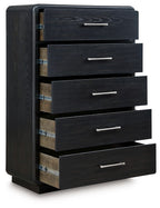Rowanbeck - Five Drawer Chest - Black