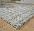 Laddway - 5' x 7' Rug - Cream / Green