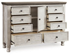 Havalance - Dresser - White / Gray
