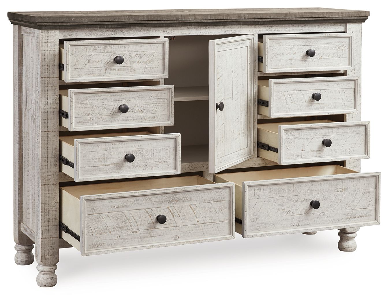 Havalance - Dresser - White / Gray