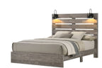 Charlotte Modern Farmhouse Bedroom Set with LED Lights & USB Ports