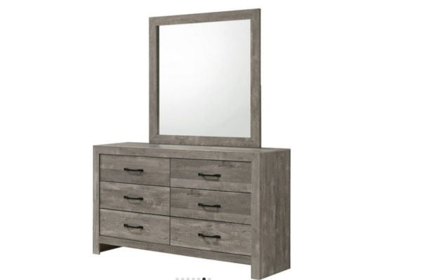 Charlotte Modern Farmhouse Bedroom Set with LED Lights & USB Ports