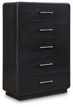 Rowanbeck - Five Drawer Chest - Black