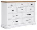 Ashbryn - Dresser - White / Natural