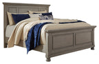 Lettner - Queen Panel Bed - Light Gray