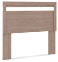 Flannia - Full Panel Headboard - Gray