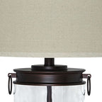 Tailynn - Glass Table Lamp  - Clear / Bronze Finish