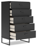 Socalle - Five Drawer Chest - Black