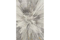 Fancy Grey Splatter Area Rug