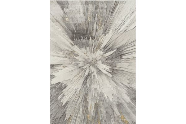 Fancy Grey Splatter Area Rug