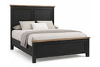 Global Black Two-Tone Bedroom Set