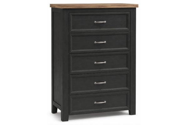 Global Black Two-Tone Bedroom Set